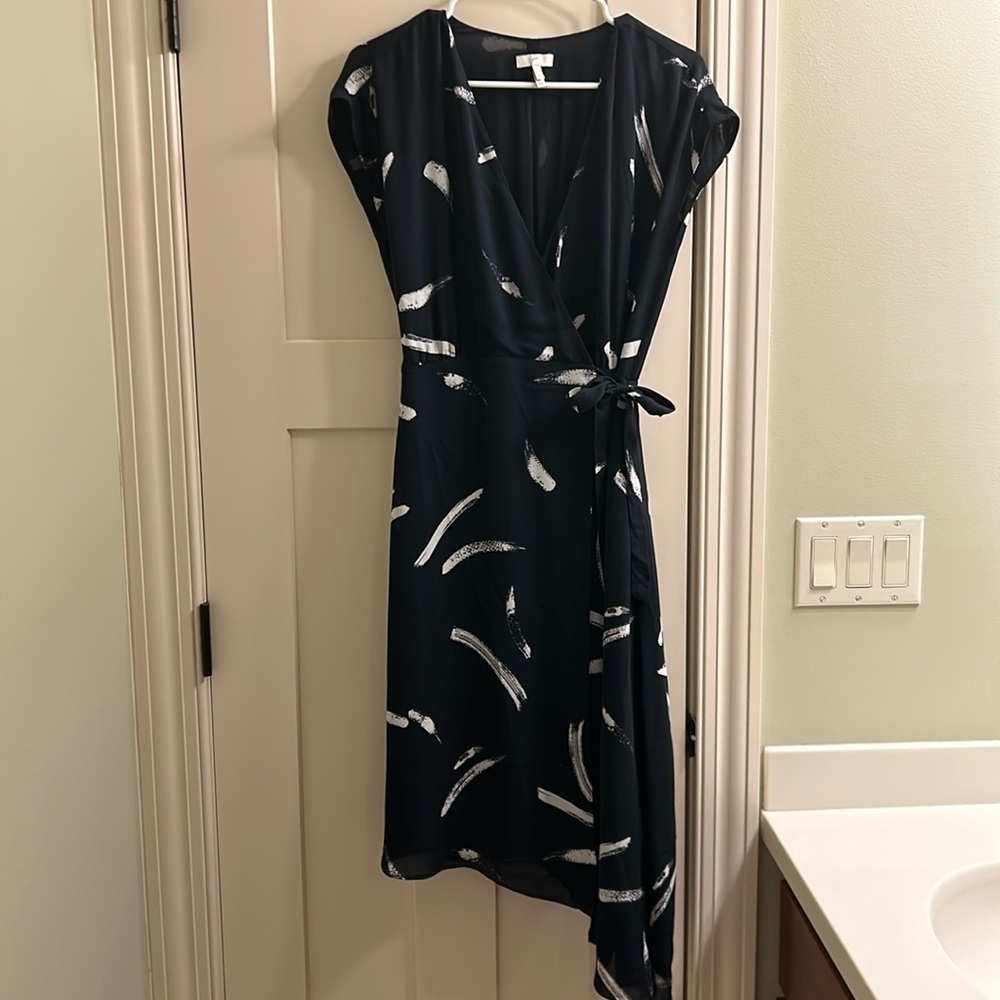 Joie asymmetrical wrap dress